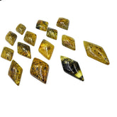 Fossil Amber Rhombus Shape Cabochons